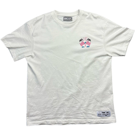 Greetings From Miami Graphic Tee White